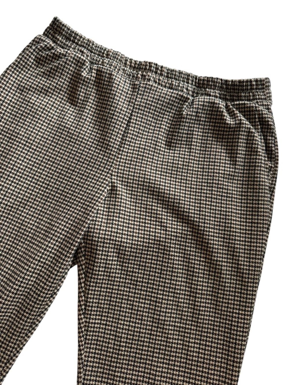 a new day Houndstooth Knit Skirt in Black and Cream with Brown Accents